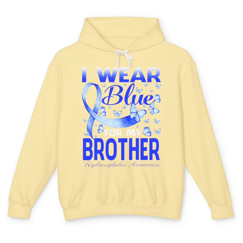 Wear Blue For Brother Warrior Hydrocephalus Cancer Awareness Unisex Lightweight Hoodie