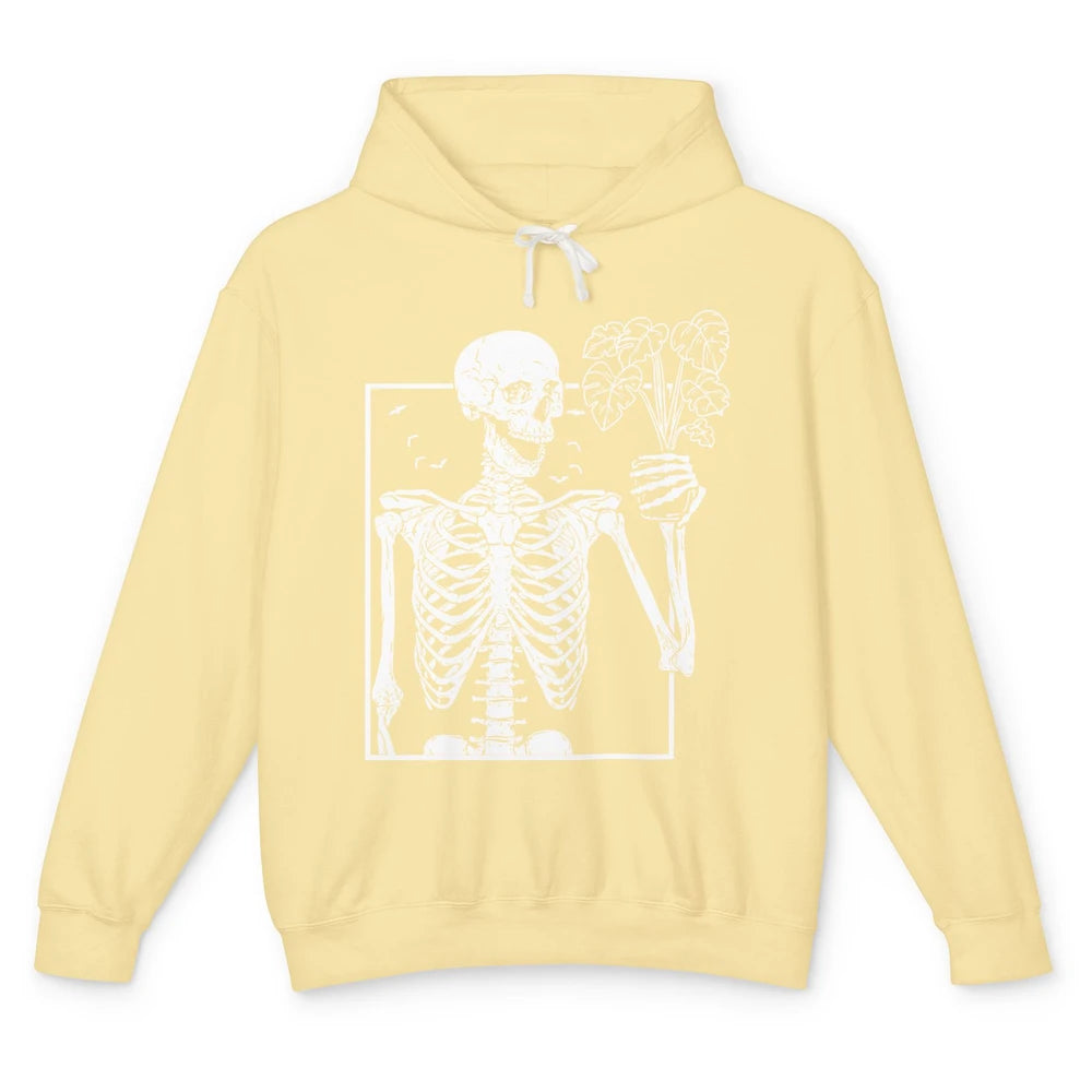 Funny Skeleton Gardener Card Plant Lovers Gardening Gift Unisex Lightweight Hoodie