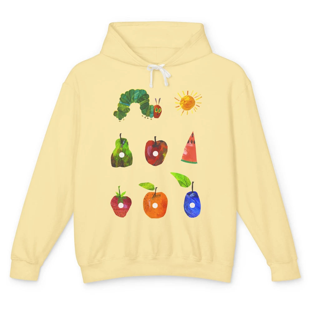 Hungry Caterpillar Fruit Always Hungry Caterpillar Saturday Unisex Lightweight Hoodie