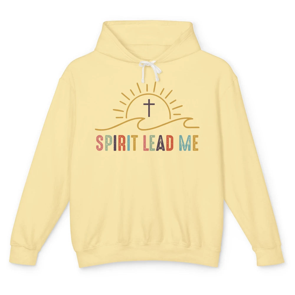 Spirit Religious Boho Christian Faith Jesus Inspirational Unisex Lightweight Hoodie