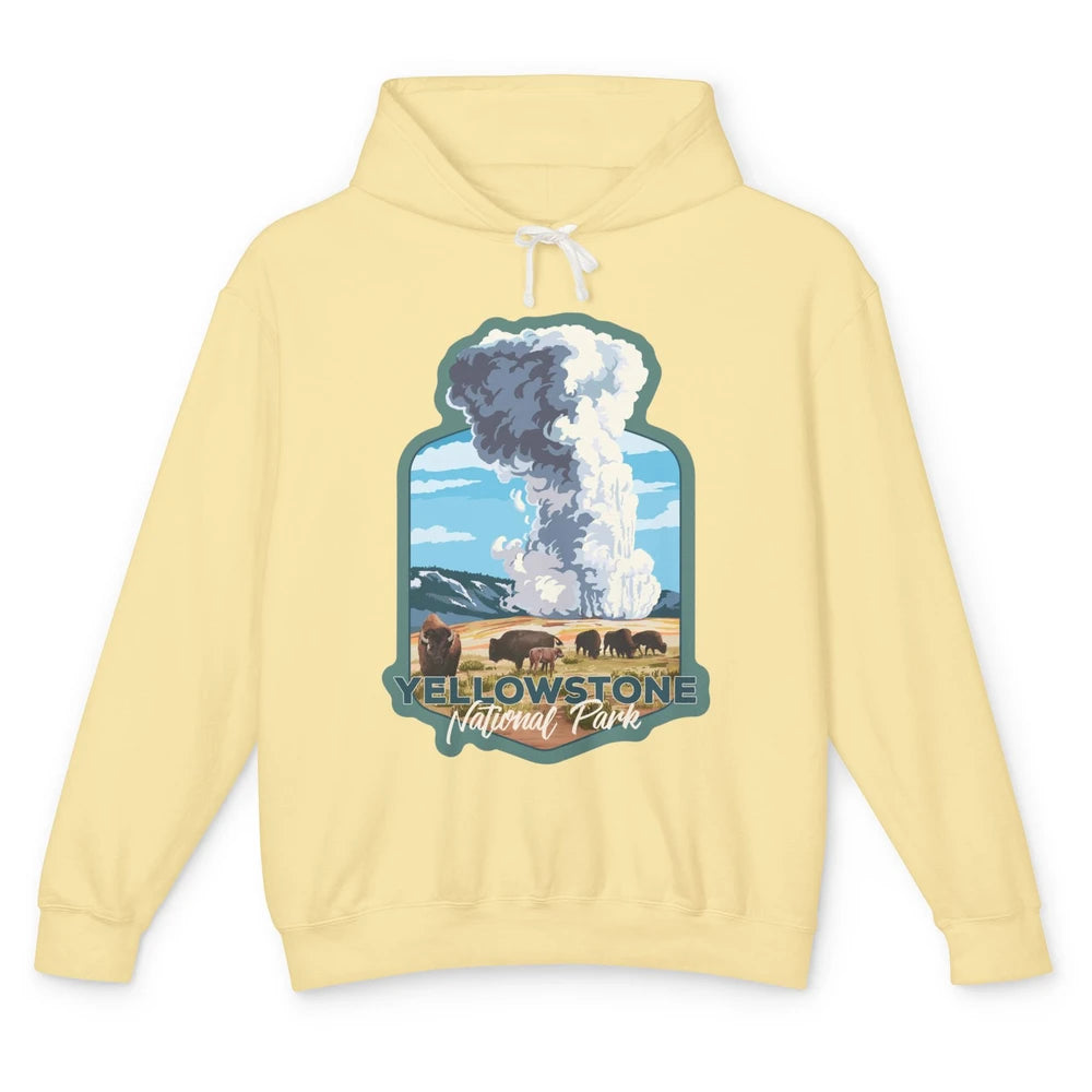 Yellowstone National Park Wyoming Old Faithful Nature Lovers Unisex Lightweight Hoodie