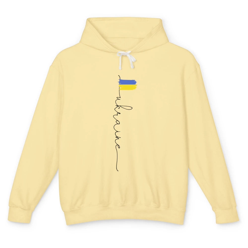 Ukraine Flag Support for Ukraine Ukraine Travel Lovers Gift Unisex Lightweight Hoodie