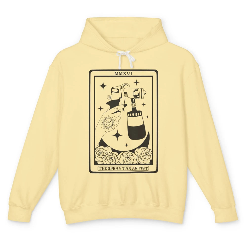 The Spray Tan Artist Tarot Card Beautician Spray Tan Tech Unisex Lightweight Hoodie