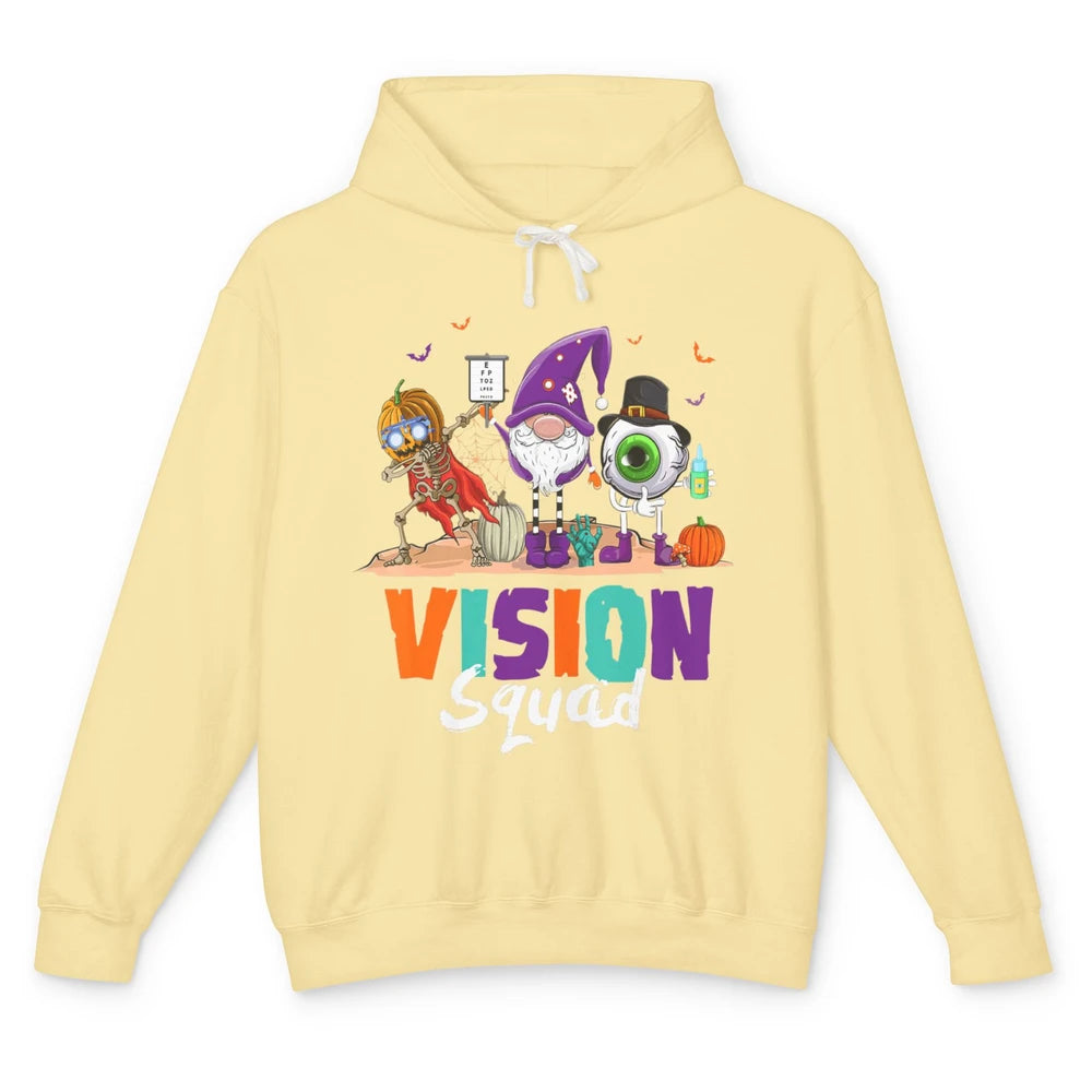 Vision Squad Optometry Optometrist Witch Halloween Spooky Unisex Lightweight Hoodie