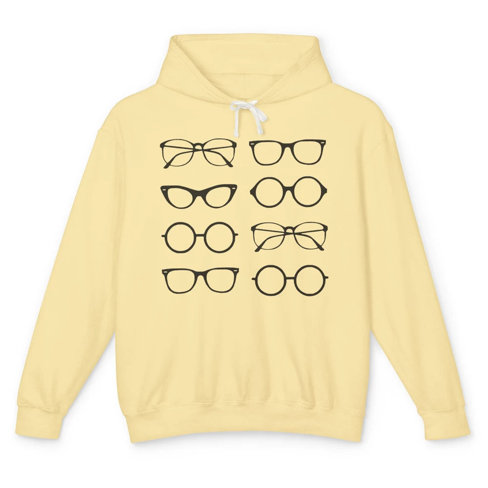 Funny Optometry Multi Eyeglasses Optometrist Life Optician Unisex Lightweight Hoodie