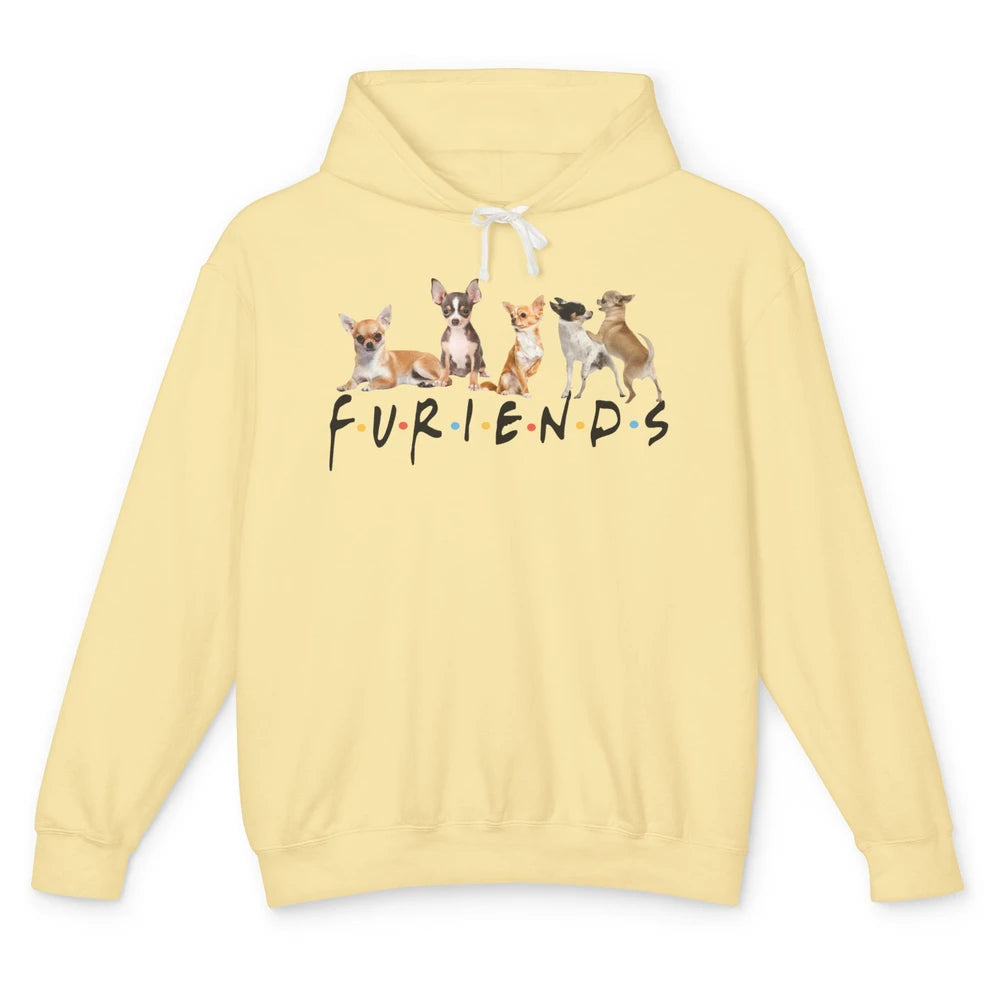 Chihuahua Furiends Furry Friends Dogs Chihuahua Lovers Gift Unisex Lightweight Hoodie