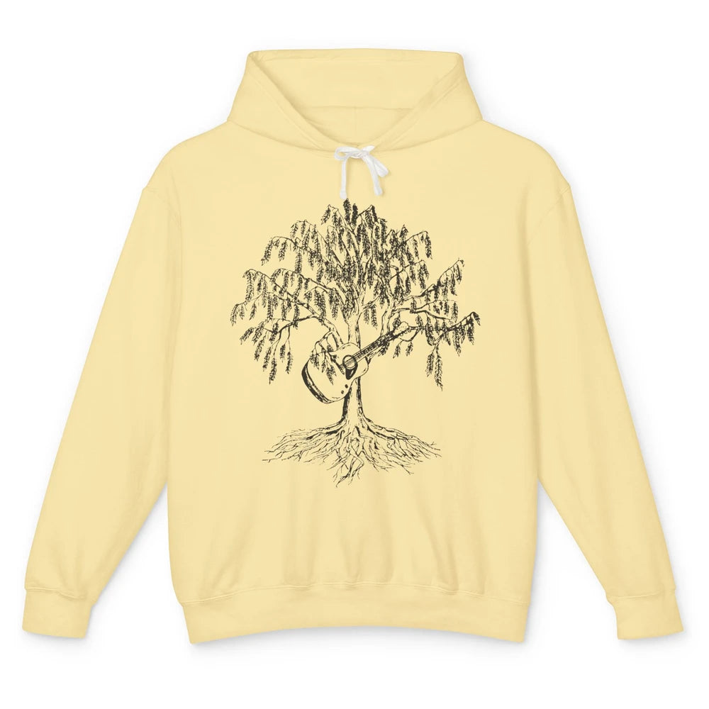 Retro Weeping Willows Guitar Musician Guitarist Music Lovers Unisex Lightweight Hoodie