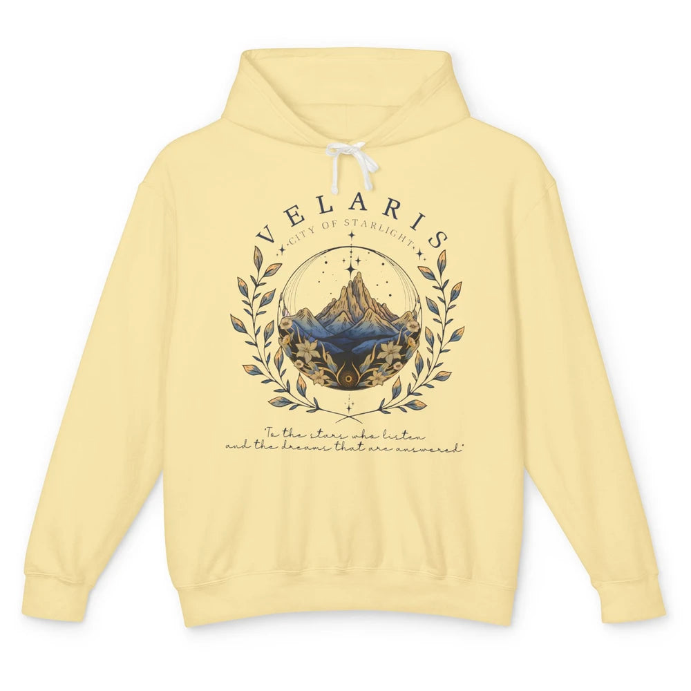 Night To The Stars Who Listen And Dreams That Are Answered Unisex Lightweight Hoodie