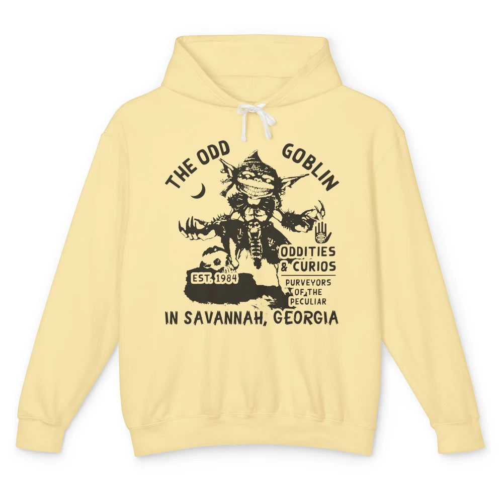 Vintage The Odd Goblin Est 1984 Oddities Savannah Georgia Unisex Lightweight Hoodie