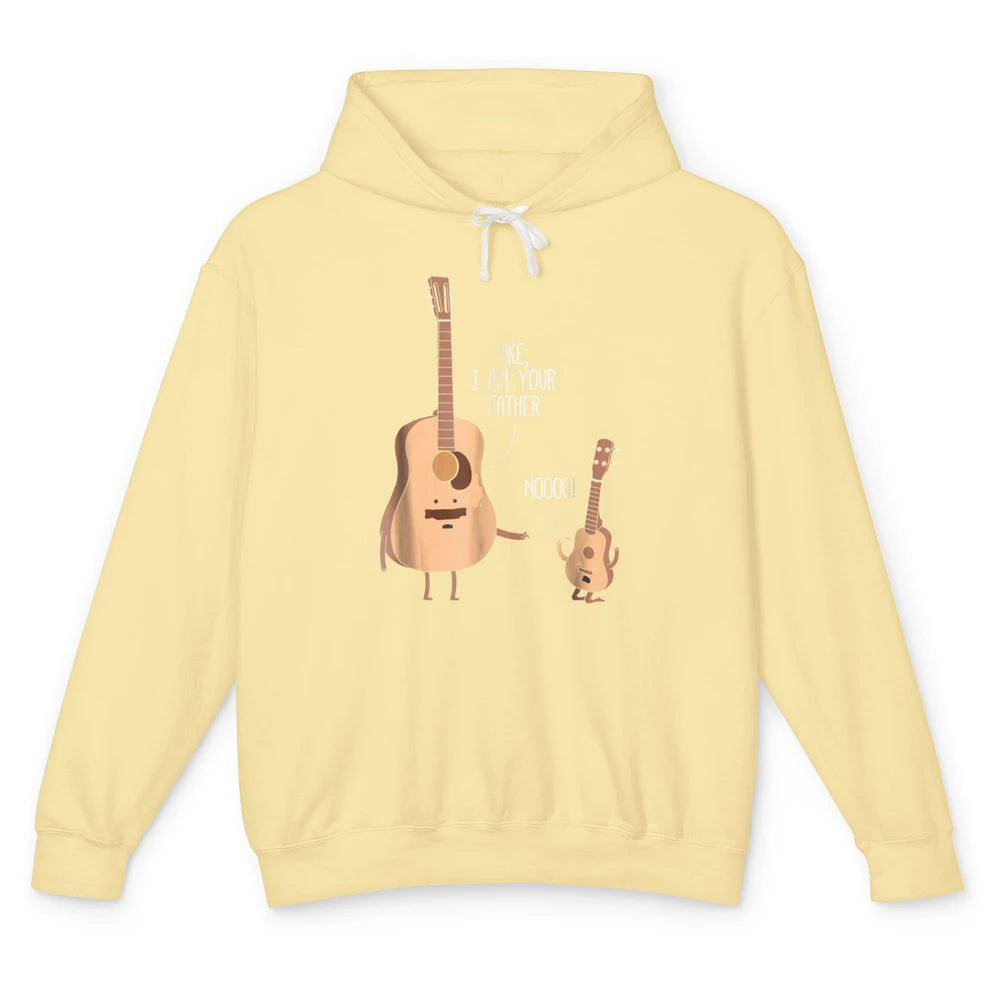 Funny Ukulele Im Your Father Guitar Guitarist Music Joke Pun Unisex Lightweight Hoodie