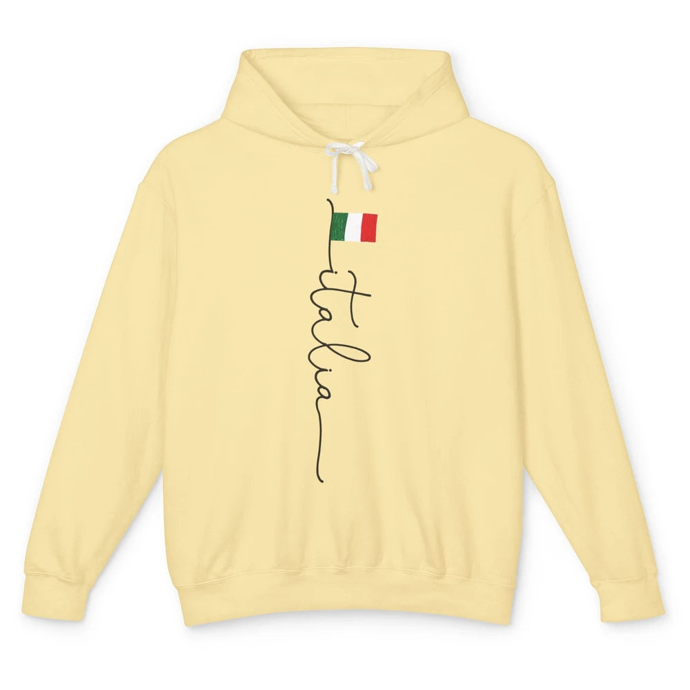 Italy Flag Italy Souvenir Gift Italian Rome Italy Lovers Unisex Lightweight Hoodie