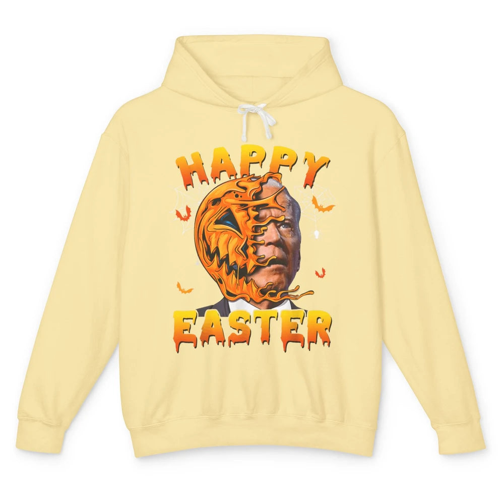 Funny Easter Anti Joe Biden Pumpkin Halloween Spooky Season Unisex Lightweight Hoodie