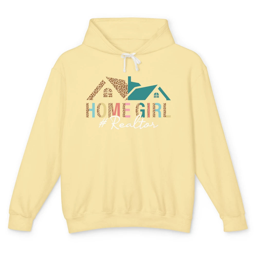 Home Life Leopard Realtor Life Real Estate Agent Close Deal Unisex Lightweight Hoodie