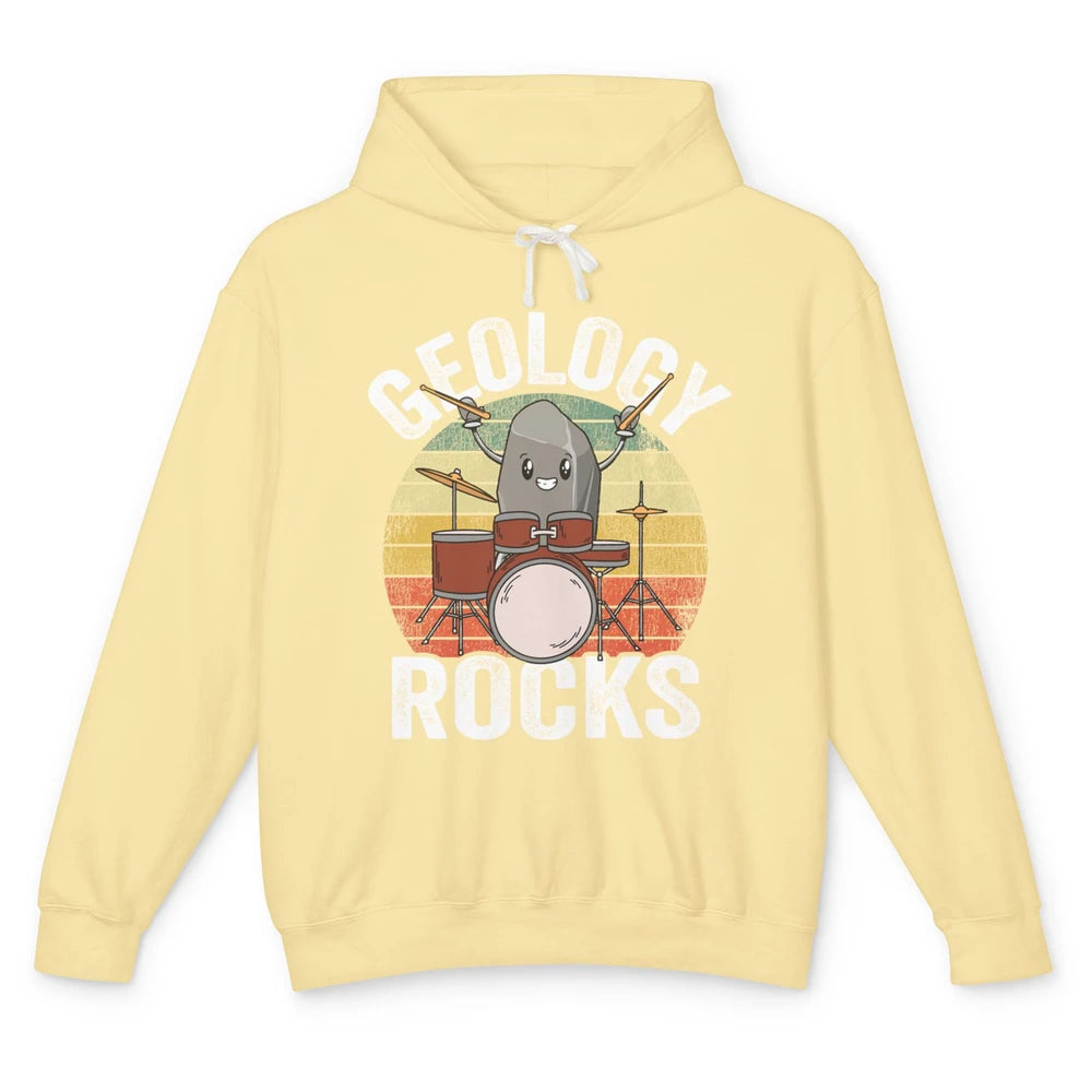 Funny Geology Rocks Mineral Rock Collector Science Geologist Unisex Lightweight Hoodie