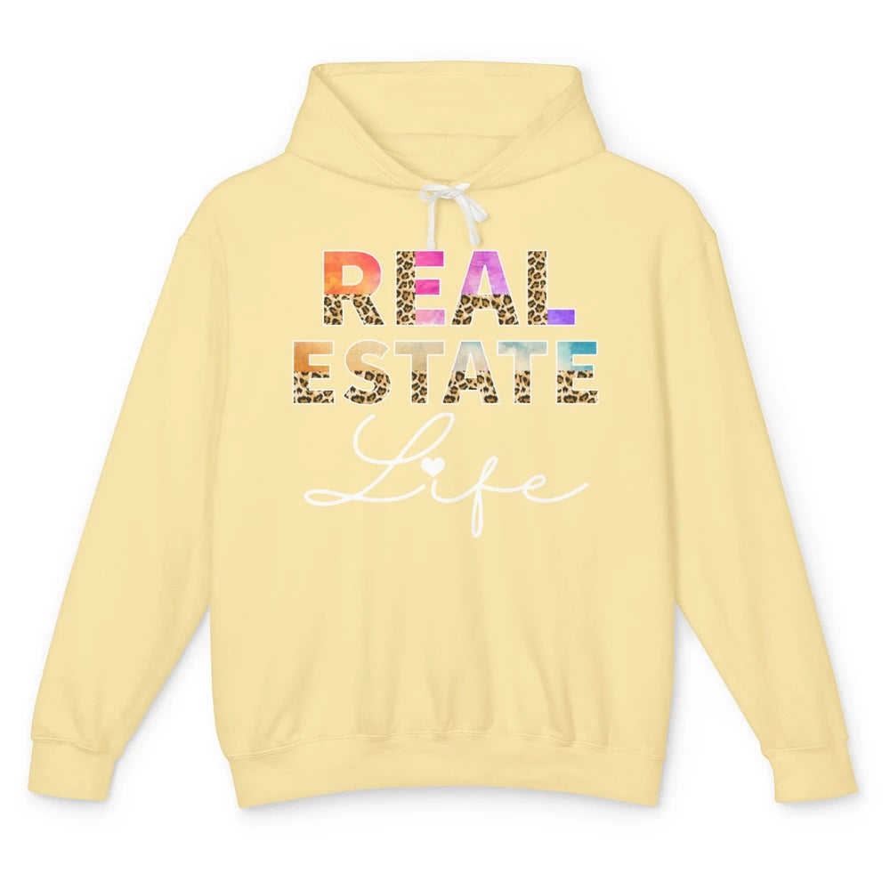 Leopard Real Estate Life Realtor Closing Deal Investor House Unisex Lightweight Hoodie