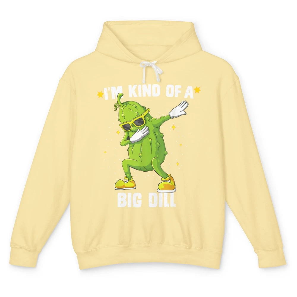 I’m Kind Of Big Dill Pickle Dabbing Cucumber Halloween Unisex Lightweight Hoodie