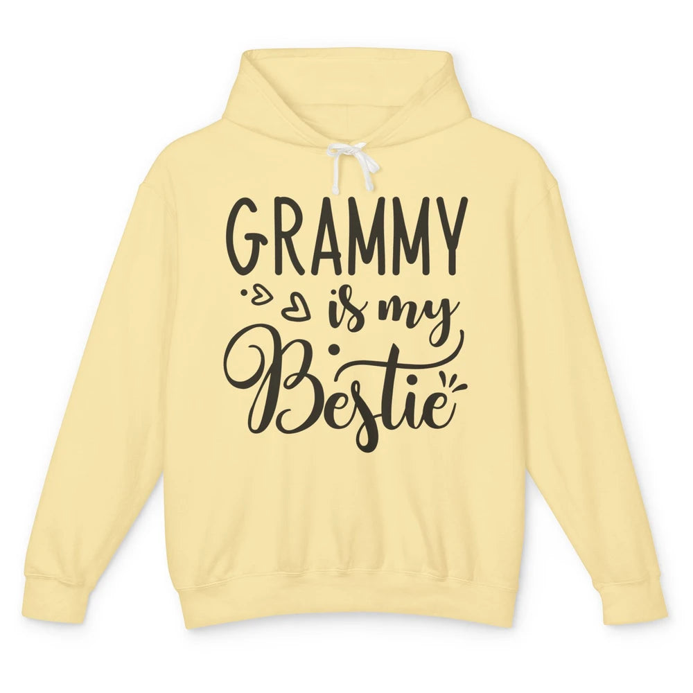 Grammy Is My Bestie Being Grandma Make My Life Complete Nana Unisex Lightweight Hoodie