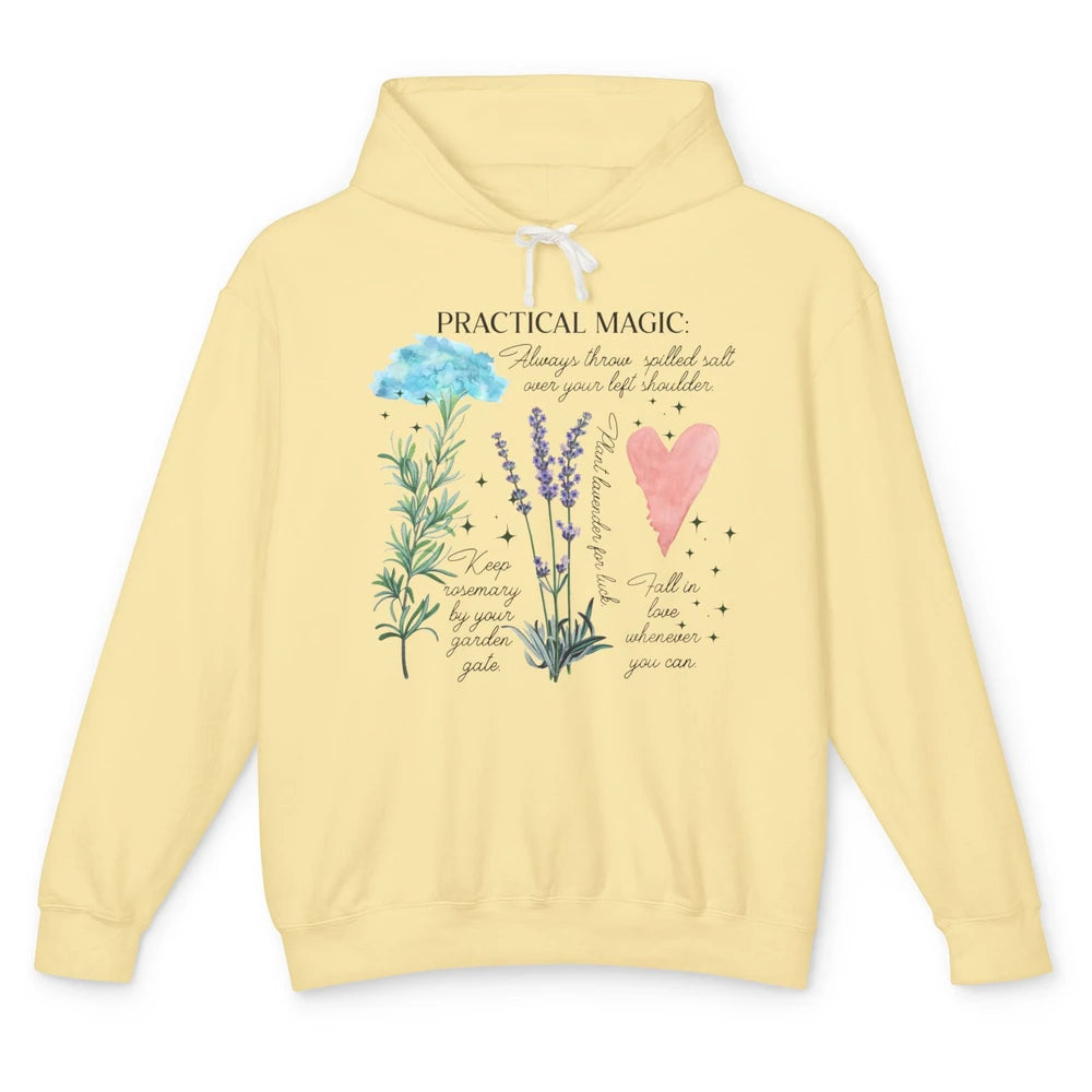 Practical Magic Witch Gardening Card Gardeners Plant Lovers Unisex Lightweight Hoodie