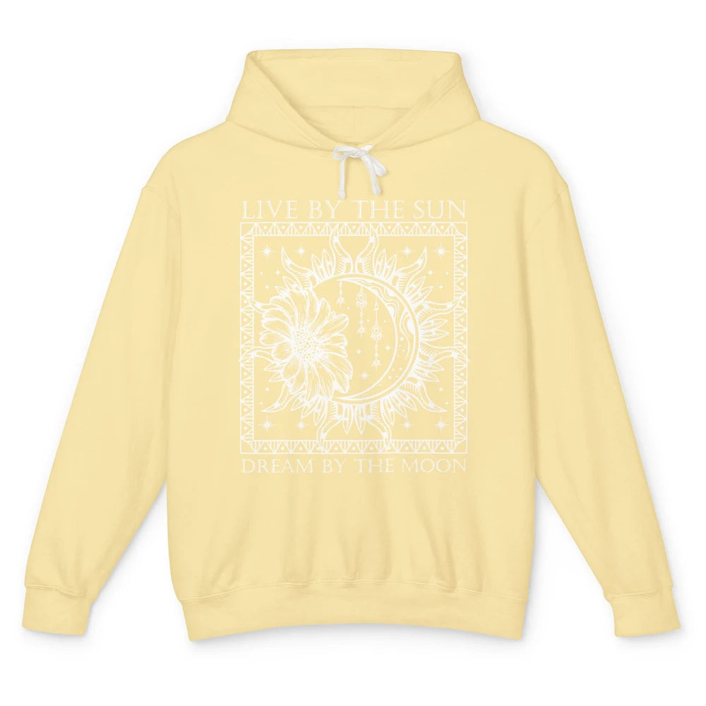 Aesthetic Mystical Sun Moon Gothic Boho Bohemian Astrology Unisex Lightweight Hoodie