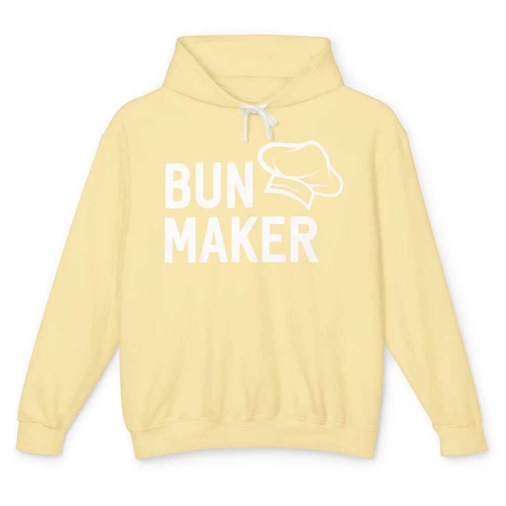 Bun Maker Bun Baker Pregnancy Announcement Baby Reveal Gift Unisex Lightweight Hoodie