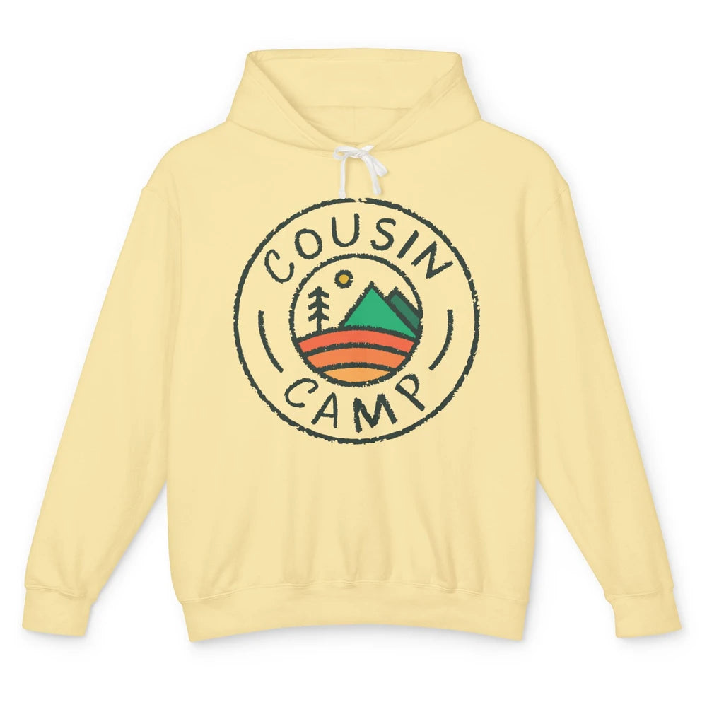 Cousin Camp Camping Family Camping Friends Camping Club Gift Unisex Lightweight Hoodie