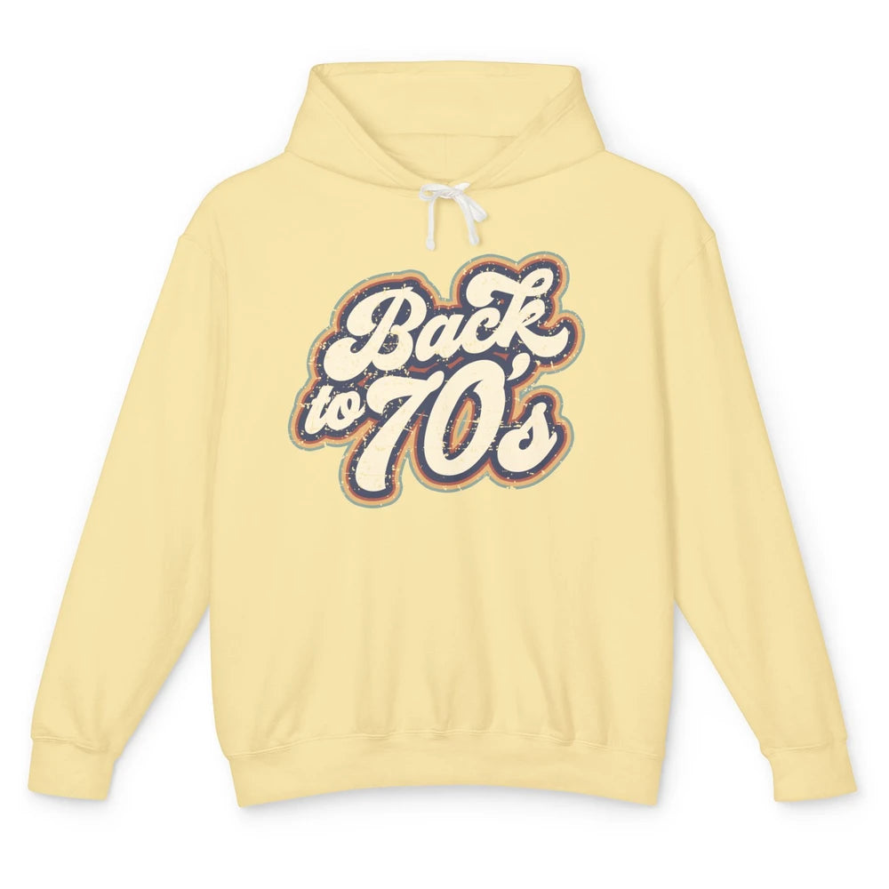 Vintage Made In The 70s Back To 1970s Born Birthday Day Gift Unisex Lightweight Hoodie