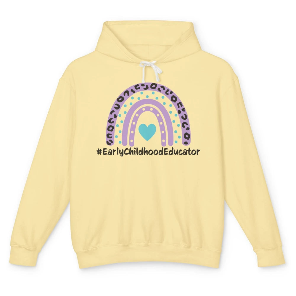 Headstart Teacher Early Childhood Educator Cute Rainbow Gift Unisex Lightweight Hoodie