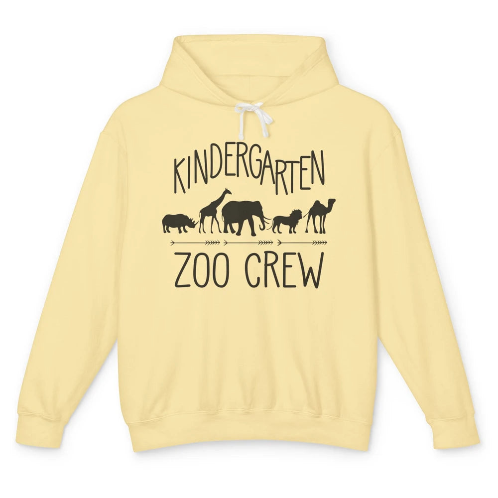 Kindergarten Zoo Crew Elementary School Preschool Teacher Unisex Lightweight Hoodie