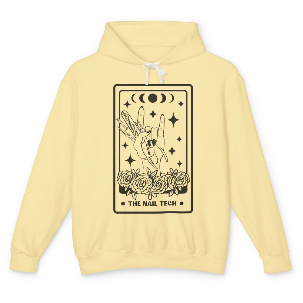 The Nail Tech Tarot Card Beautician Nail Boss Cosmetology Unisex Lightweight Hoodie