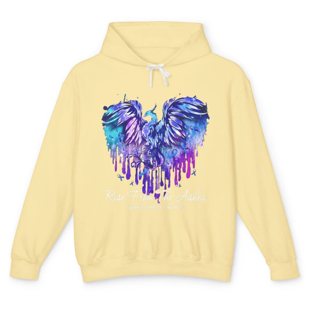 Phoenix Bird Warrior Love Suicide Prevention Awareness Month Unisex Lightweight Hoodie