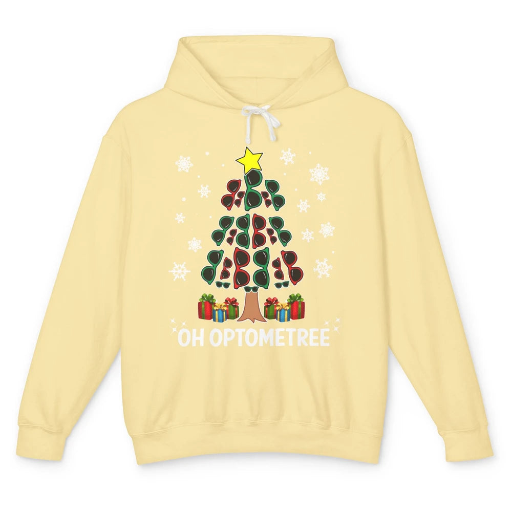 Glasses Christmas Tree Oh Optometree Optometry Optician Gift Unisex Lightweight Hoodie