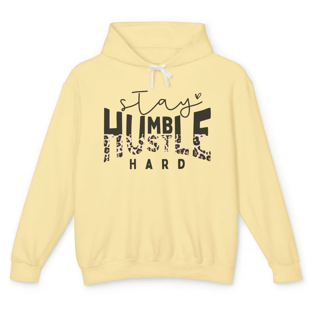 Always Stay Humble Hustle Hard Spread Kindness Inspirational Unisex Lightweight Hoodie