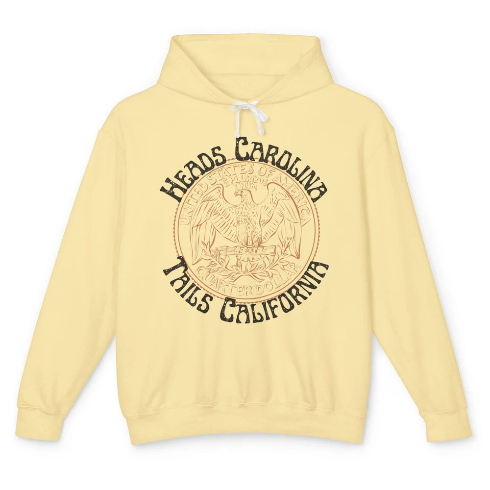 Vintage Heads Carolina Tail California US Western Country Unisex Lightweight Hoodie