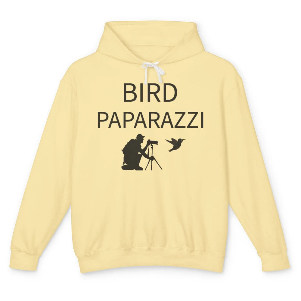 Birdwatching Funny Bird Paparazzi Birding Photography Bird Unisex Lightweight Hoodie