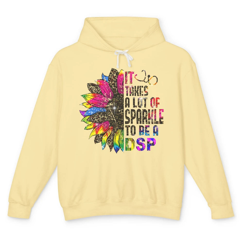 Sunflower DSP Take Sparkle To Be Direct Support Professional Unisex Lightweight Hoodie