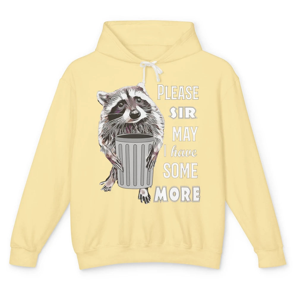 Funny Have Some More Raccoon Trashed Opossum Sarcasm Possum Unisex Lightweight Hoodie