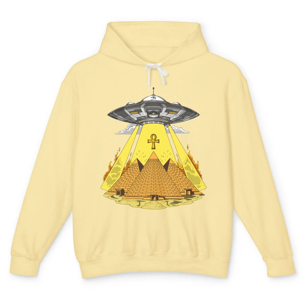 Ancient Egyptian Pyramids Alien Space Annunaki Conspiracy Unisex Lightweight Hoodie