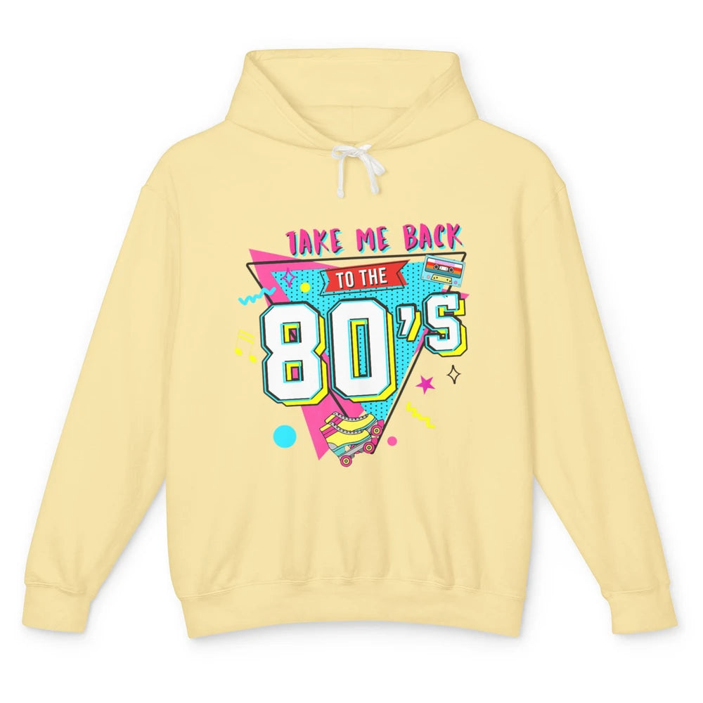 Take Me Back To The 80s Vintage 1980s Born Birthday Party Unisex Lightweight Hoodie