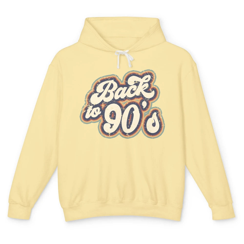 Vintage Made In The 90's Back To 90s Born Birthday Day Gift Unisex Lightweight Hoodie