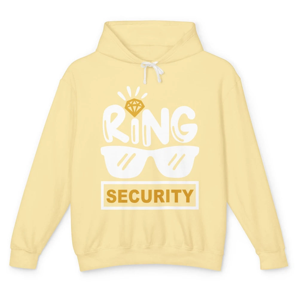 Wedding Ring Security Boy Girl Ring Bearer Wedding Party Unisex Lightweight Hoodie