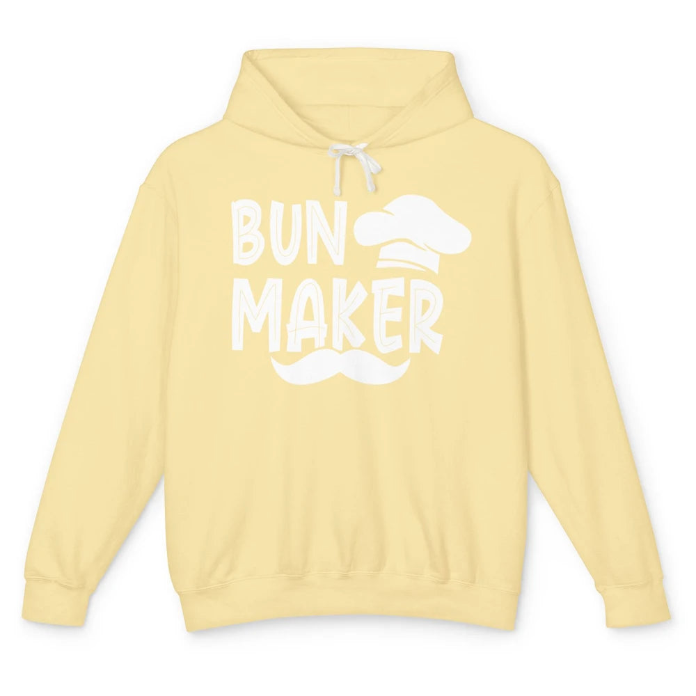 Bun Maker Bun Baker Pregnancy Announcement Baby Reveal Gift Unisex Lightweight Hoodie