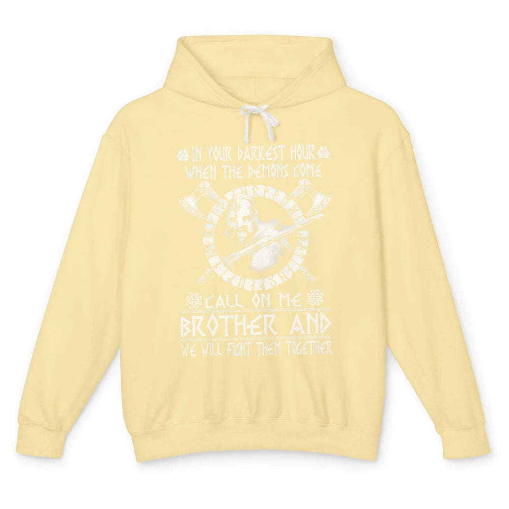 Knight Templar In Darkest Hour Demon Come Call On Me Brother Unisex Lightweight Hoodie