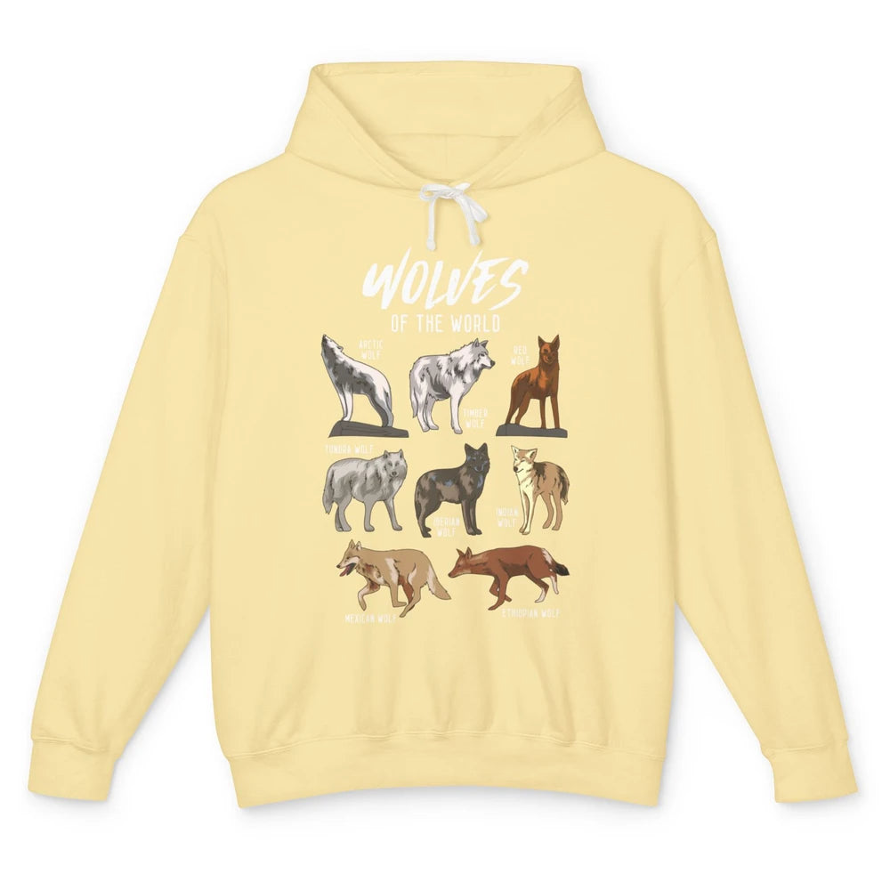 Wolves Of The World Wild Animal Moon Hunter Wolf Hunting Unisex Lightweight Hoodie