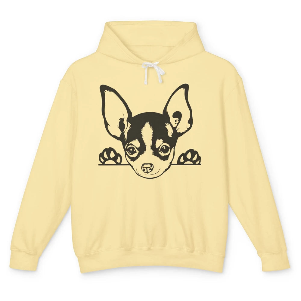 Chihuahua Owner Gift Chihuahua Dog Mom Chihuahua Black White Unisex Lightweight Hoodie