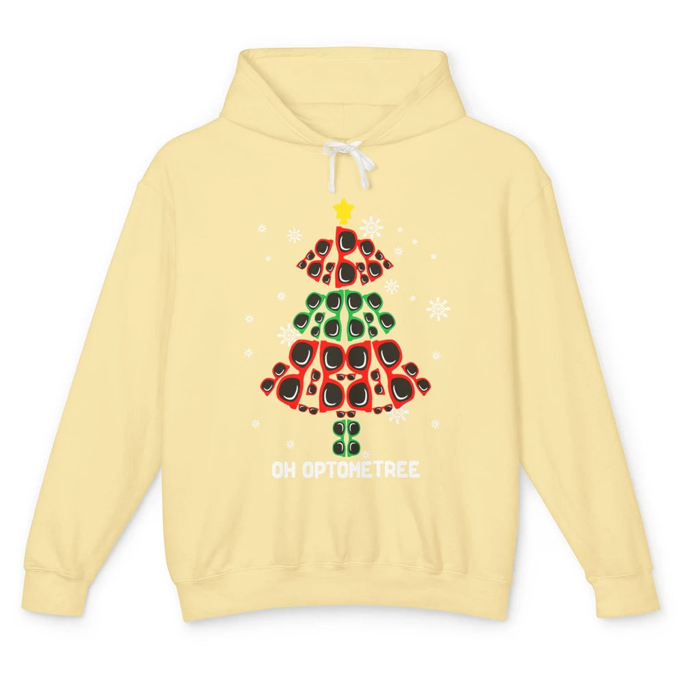 Glasses Christmas Tree Oh Optometree Optometry Optician Gift Unisex Lightweight Hoodie