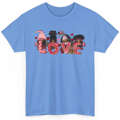 Afro Gnome Love Valentine African American Valentine's Day Classic Unisex T-Shirt