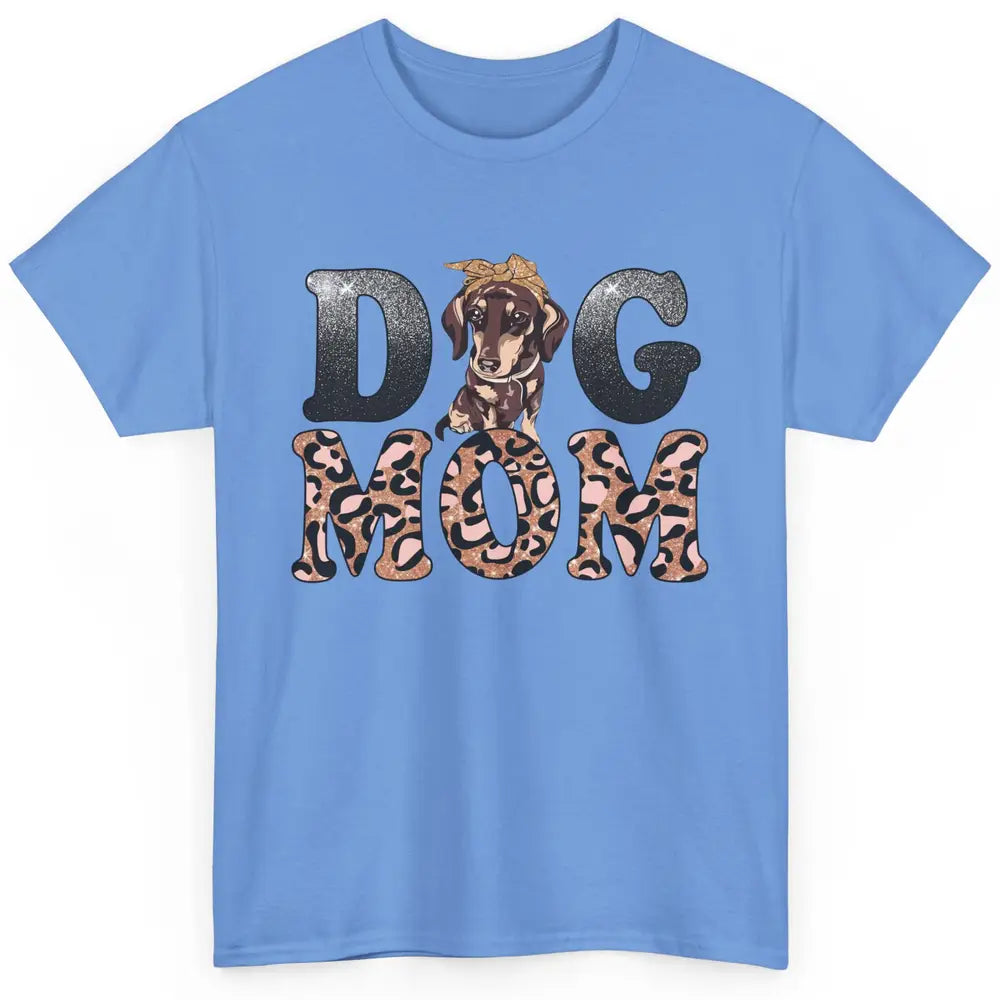 Dachshund Leopard Dog Mom Wiener Dog Lovers Dog Lady Classic Unisex T-Shirt