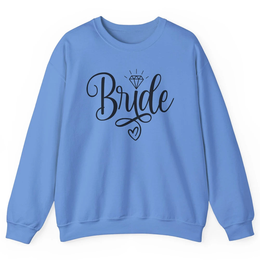 Bride To Be Wedding Ring Future Mrs. Engagement Bachelorette Unisex Crewneck Sweatshirt