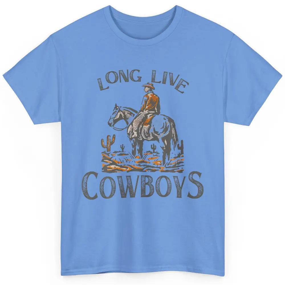 Desert Cowboy Retro Riding Horse Howdy Western Country Rodeo Classic Unisex T-Shirt