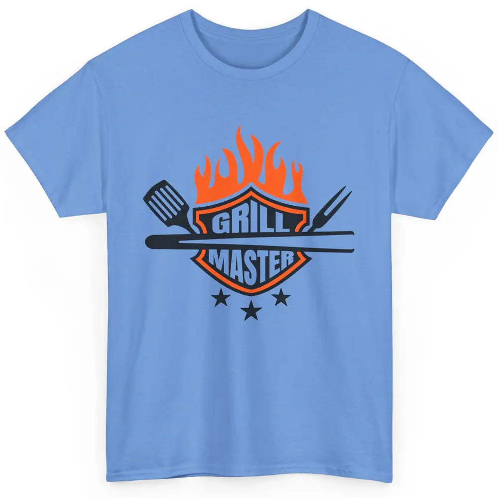 Funny BBQ Grill Master Grillfather Grilling Flames Grillers Classic Unisex T-Shirt